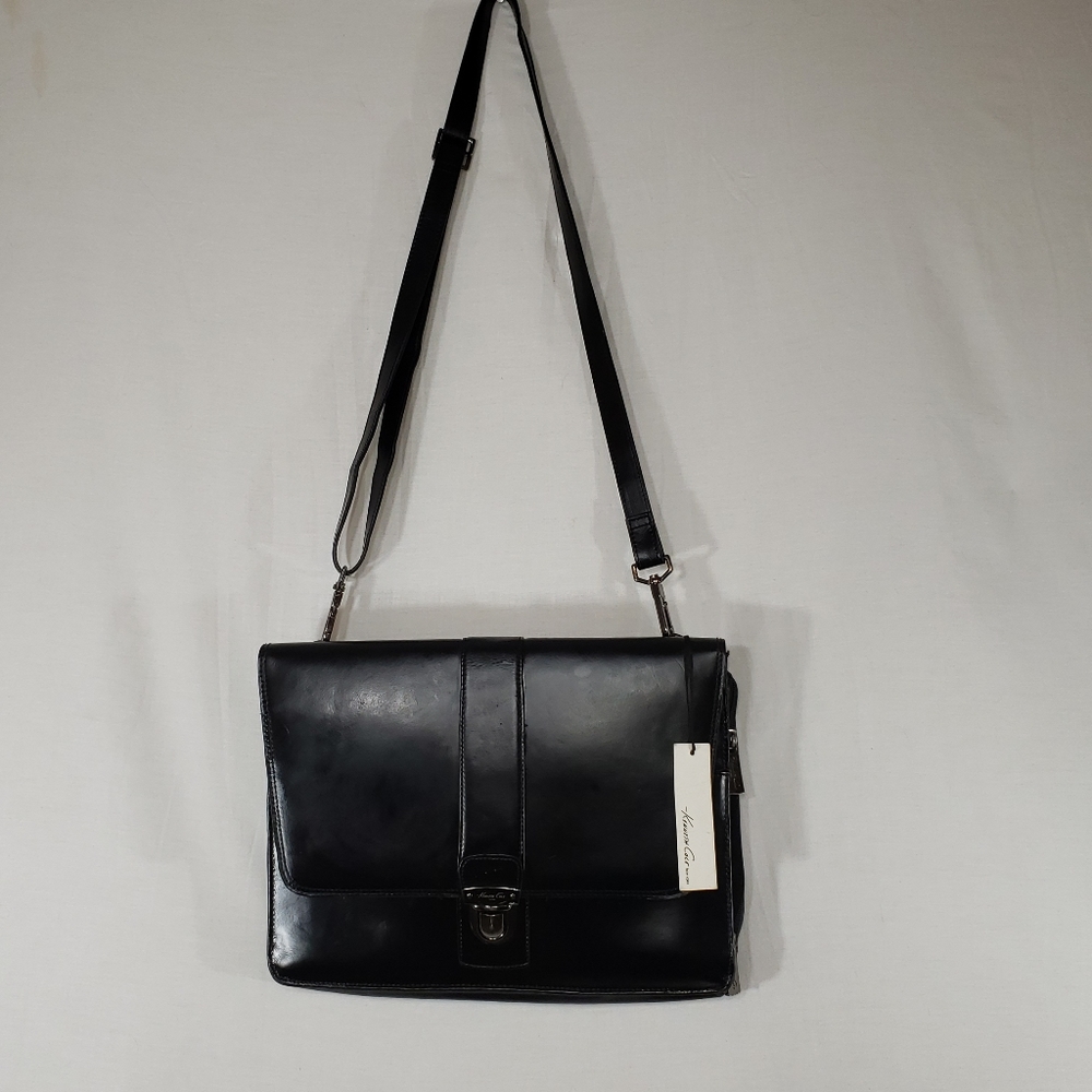 NWT Kenneth Cole Leather Briefcase